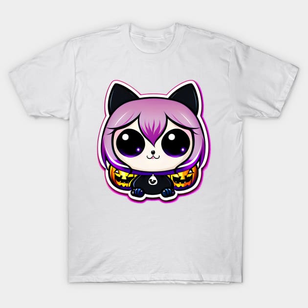 Gothic Chibi Sweetum Eyes T-Shirt by KawaiiNimbus